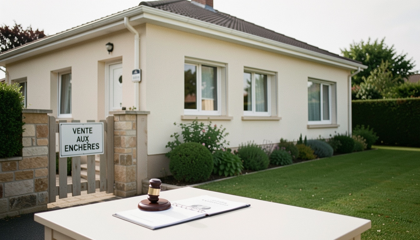 Vente aux enchères d’une maison en liquidation judiciaire