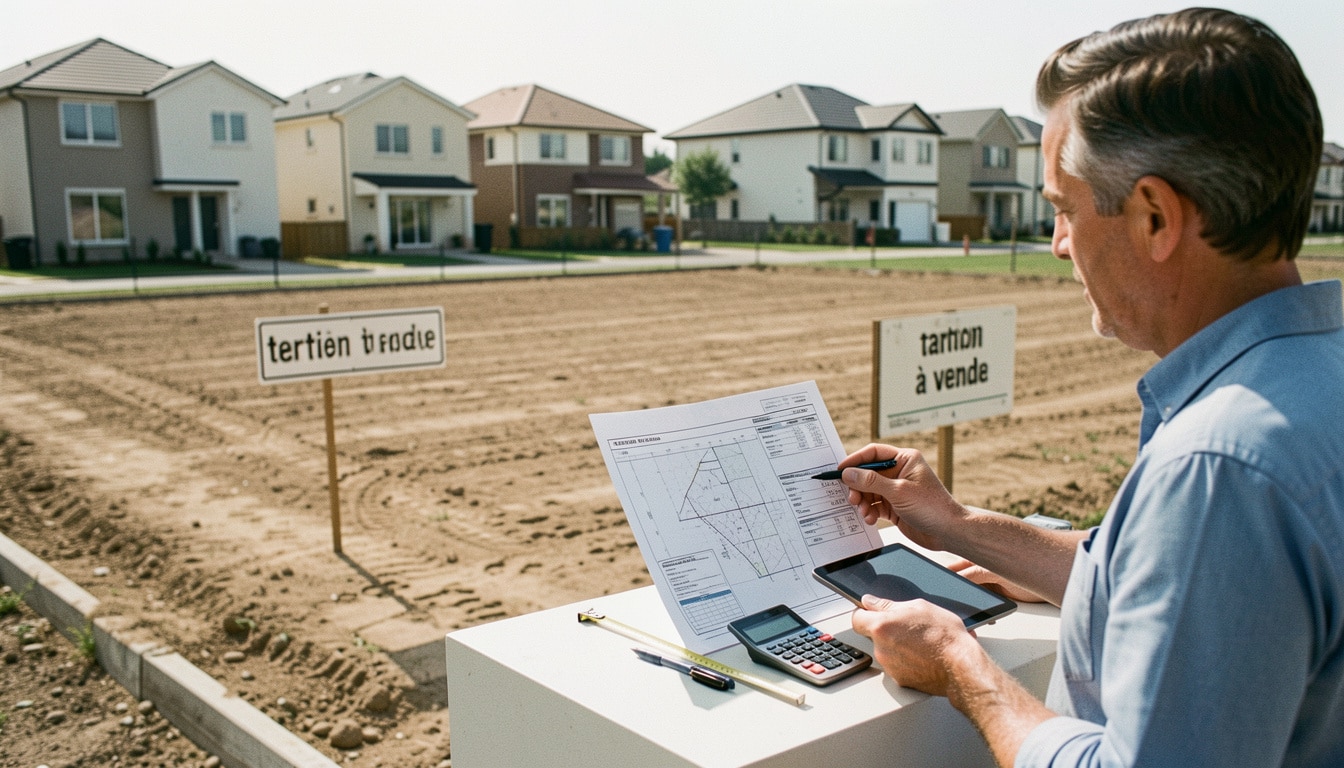 Calcul de la taxe sur la vente d’un terrain constructible